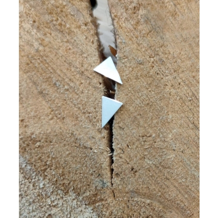 Kolczyki sztyfty trójkąty srebro 925